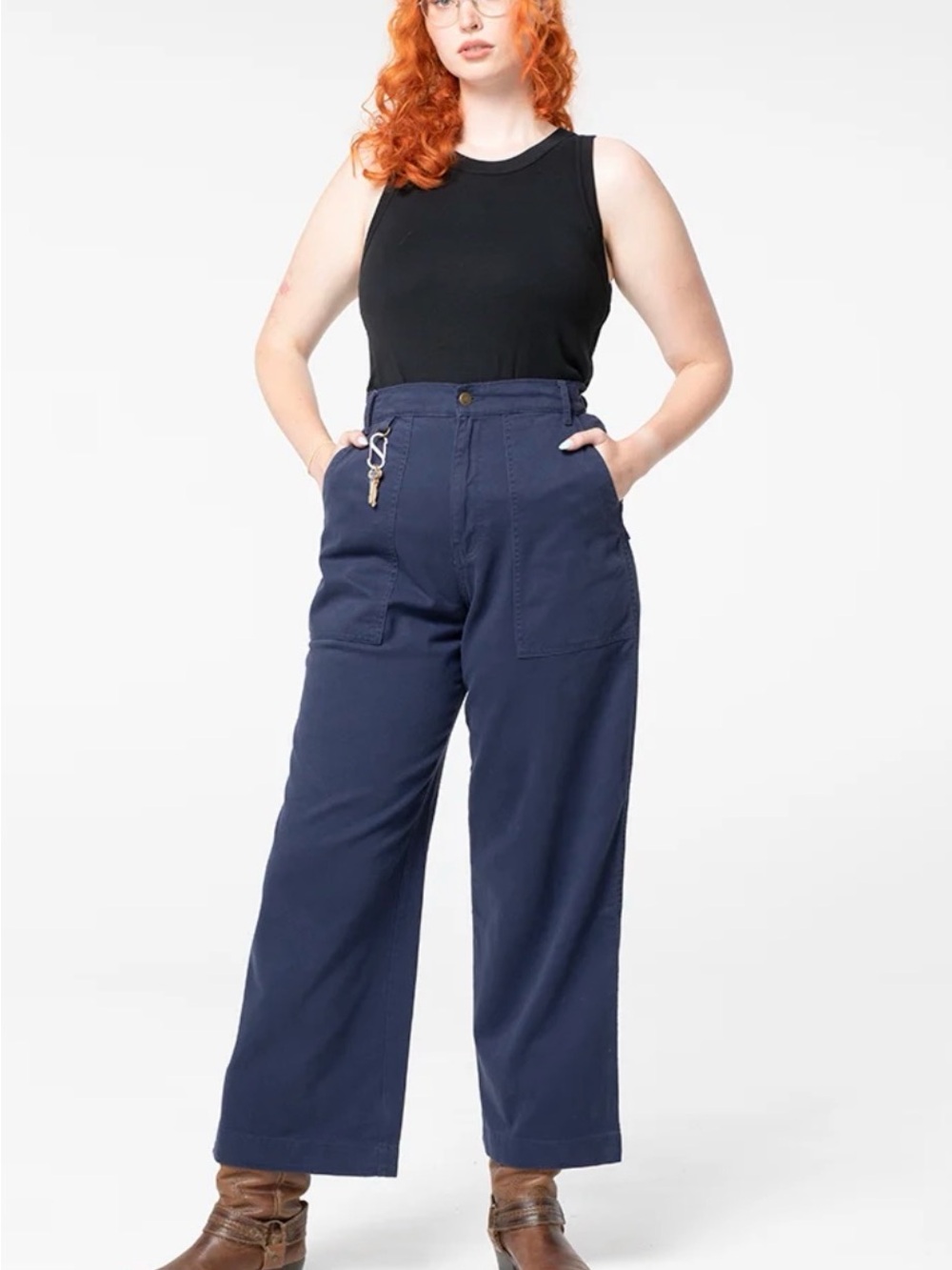 Suk Workwear Construction Pants in Navy